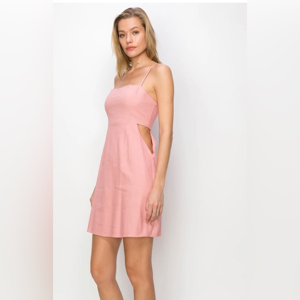 Tank Side Cutout Minidress
